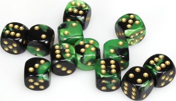 12D6 16MM NOIR-VERT/OR