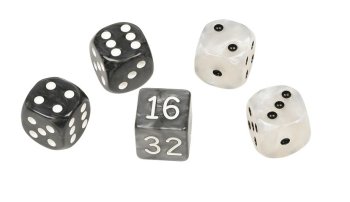 4 DES POUR BACKGAMMON+DOUBLEUR