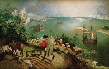 1000P BRUEGHEL LANDSCAPE WITH THE ICEFALL OF ICARUS