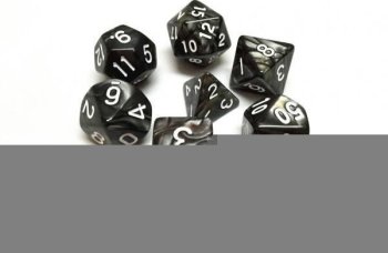 SET DE DES NOIR NACRE