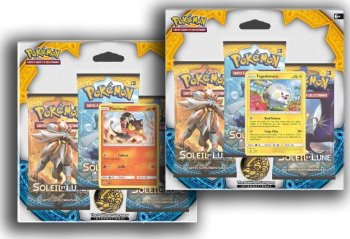 POKEMON - 3 BOOSTERS + FLAMIAOU SOLEIL & LUNE