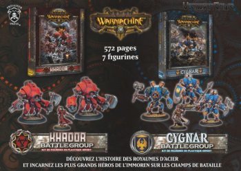 Coffret 2 Joueurs Cygnar / Khador (Livres + BG Offerts)