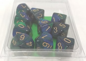 10D10 GEMINI BLEU-VERT / OR