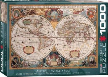 1000P ANTIQUE WORLD MAP - PUZZLE