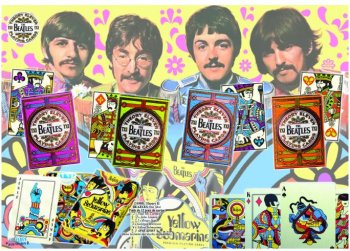 JEU DE CARTES BEATLES VERT