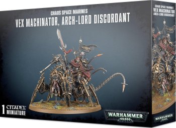 SEIGNEUR DE LA DISCORD SUR METARODEUR - CHAOS SPACE MARINES (VEX MACHINATOR - LORD DISCORDANT ON HELSTALKER)