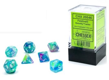 7 DES MINI Festive Waterlily/White