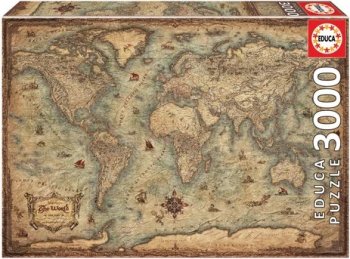 PUZZLE EDUCA 3000 PIECES PLANISPHERE