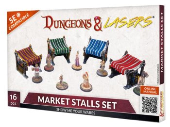 MARKET STALLS SET DECORS DUNGEONS & LASERS