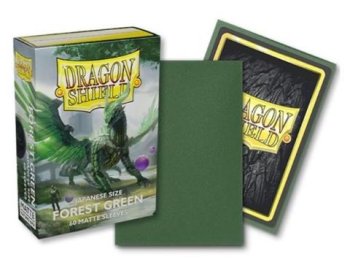 60P SMALL/JAP MATTE FOREST GREEN DRAGON SHIELD