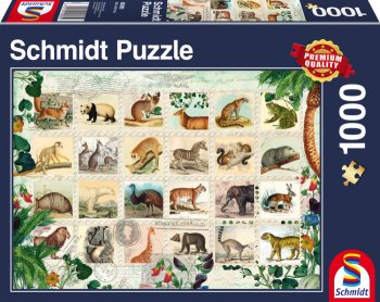 PUZZLE 1000 TIMBRES ANIMALIERS