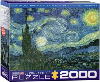 2000 Pièces Vincent van Gogh : Nuit étoilée