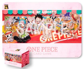 ONE PIECE CARD GAME - PLAYMAT AND CARD CASE SET -25TH EDITION