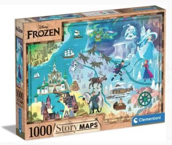 1000P REINE DES NEIGES STORY MAPS DISNEY