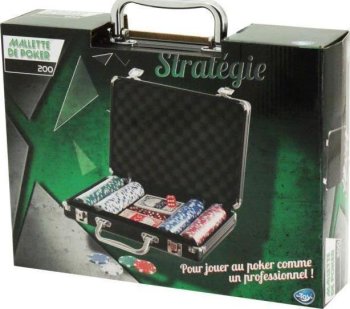 MALLETTE POKER 200 JET + CARTES