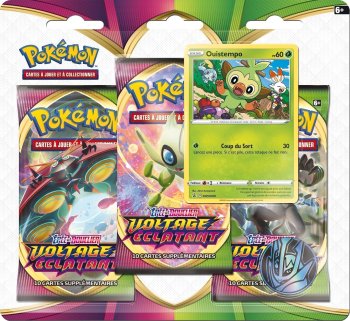 PACK 3 BOOSTERS OUISTEMPO - VOLTAGE ECLATANT POKEMON