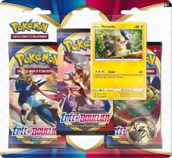 PACK 3 BOOSTERS MORPEKO EPEE & BOUCLIER