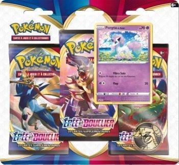 PACK 3 BOOSTERS PONYTA de GALAR - EPEE & BOUCLIER