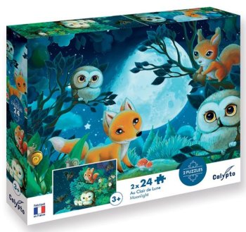 PUZZLE 2X24P AU CLAIR DE LUNE