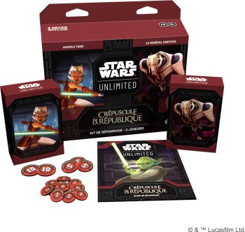 STAR WARS UNLIMITED KIT DE DEMARRAGE CREPUSCULE DE LA REPUBLIQUE