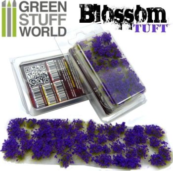 Touffes de Fleurs - 6mm - Auto-Adhésif - Fleurs VIOLETTES