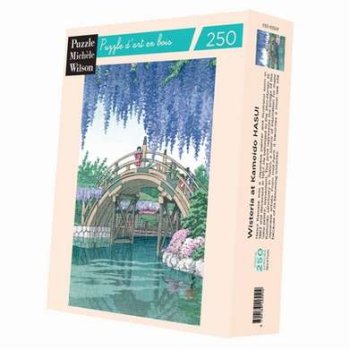 250P LES GLYCINES A KAMEIDO (Hasui Kawase)