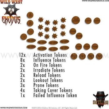 SET DE TOKENS WILD WEST EXODUS