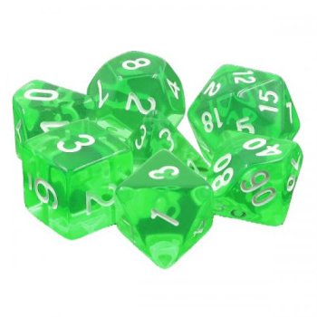 SET DE DES GEMMES EMERAUDE