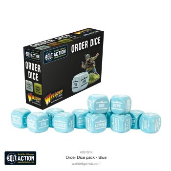 Bolt Action : Orders Dice Pack - Blue