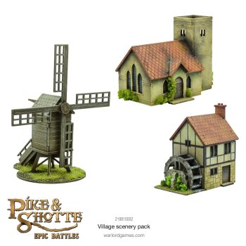 VILLAGE SCENERY PACK PIKE & STABLE