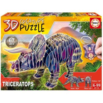 TRICERATOPS 3D PUZZLE 82P