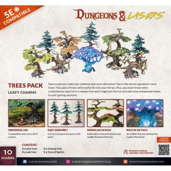 TREES PACK DUNGEONS & LASERS - DECORS