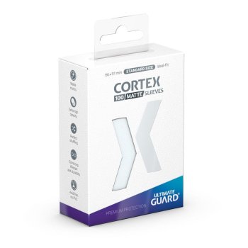 100 SLEEVES MATTE TRANSPARENT CORTEX