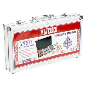 POKER - MALLETTE MAVERICK 300 JETONS 11,5G + 2 JEUX 54C