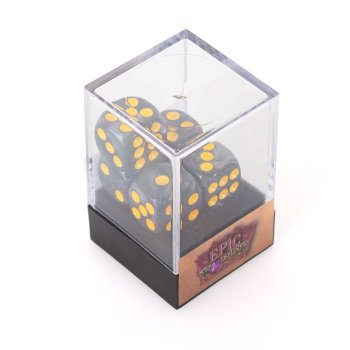 Lot de 5 Des 6 faces – Black Pearl