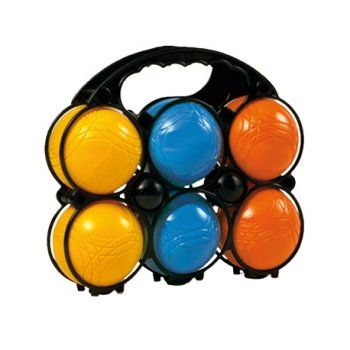 6 BOULES PETANQUE + COCH COUL