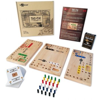 TAC-TIK POCKET 2-6 JOUEURS PLATEAU MODULABLE MAGNETIQUE 37.5*21 CM LE DELIRANT